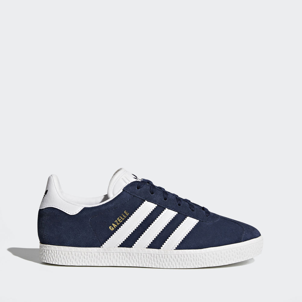 Adidas Gazelle - Originals για αγορια - Σκουρο Μπλε/Ασπρα/Ασπρα,Μέγεθος: EU 27 – 39 1/3 (131EZYUP)